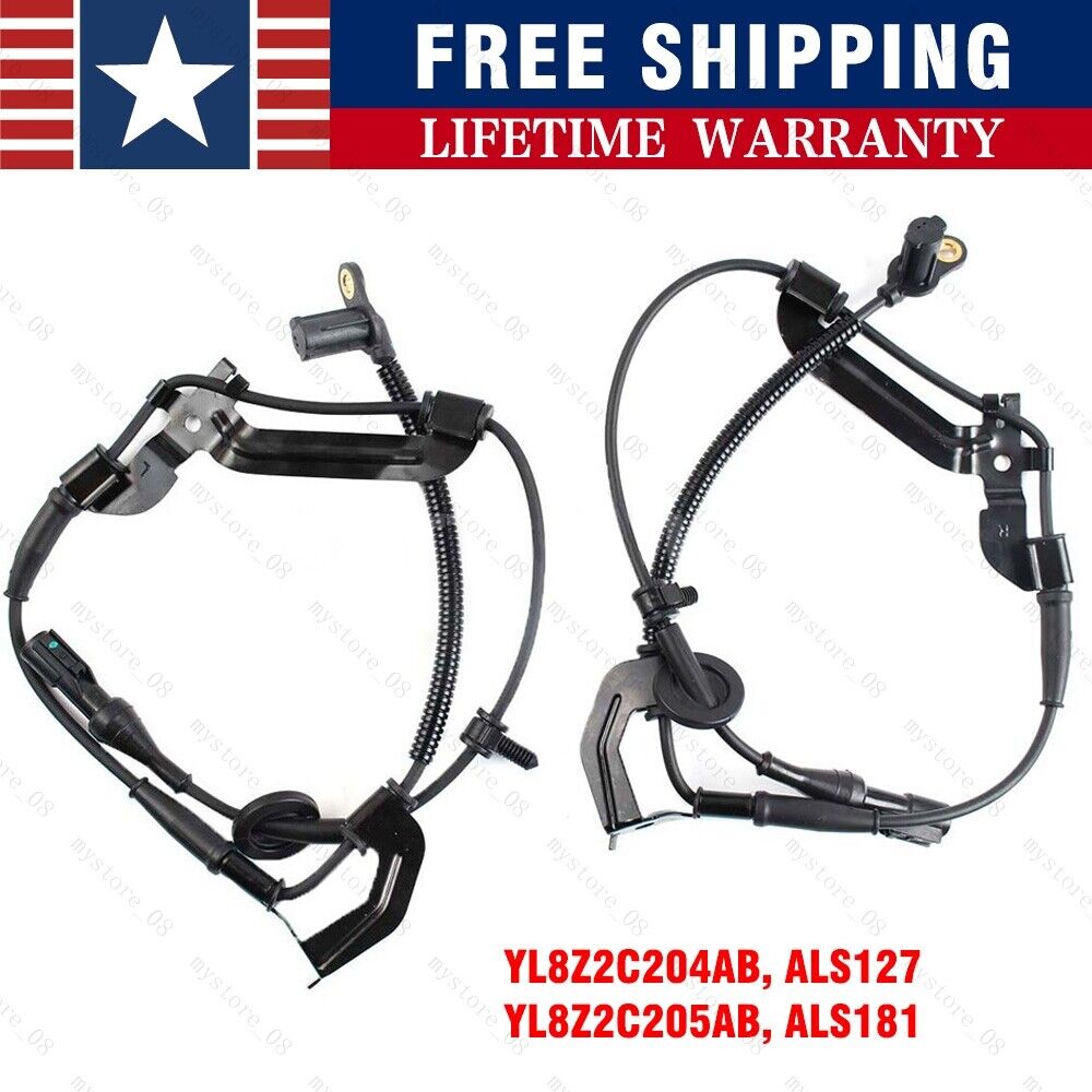 2PCS Front Left+Right ABS Wheel Speed Sensor XLS XLT For 2001 - 2008 Ford Escape