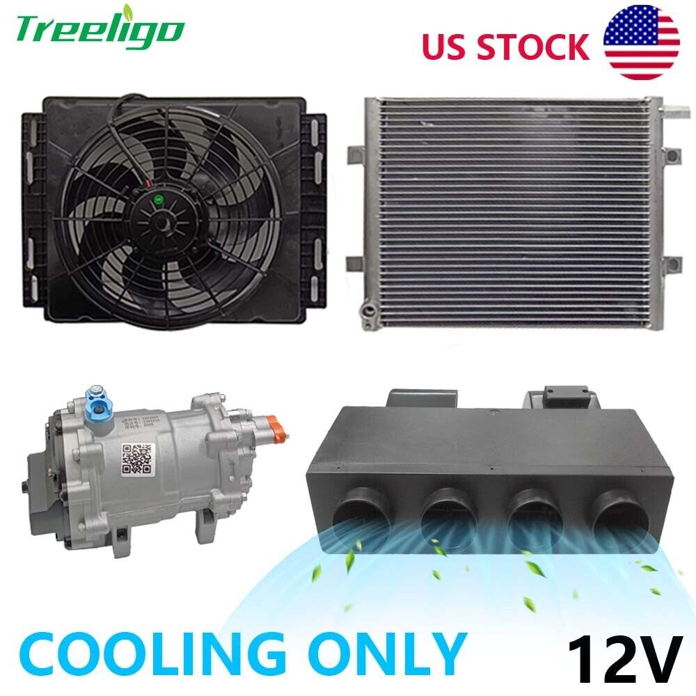 12V Auto Car Universal Underdash Electric Air Conditioner Cooling A/C Kit US