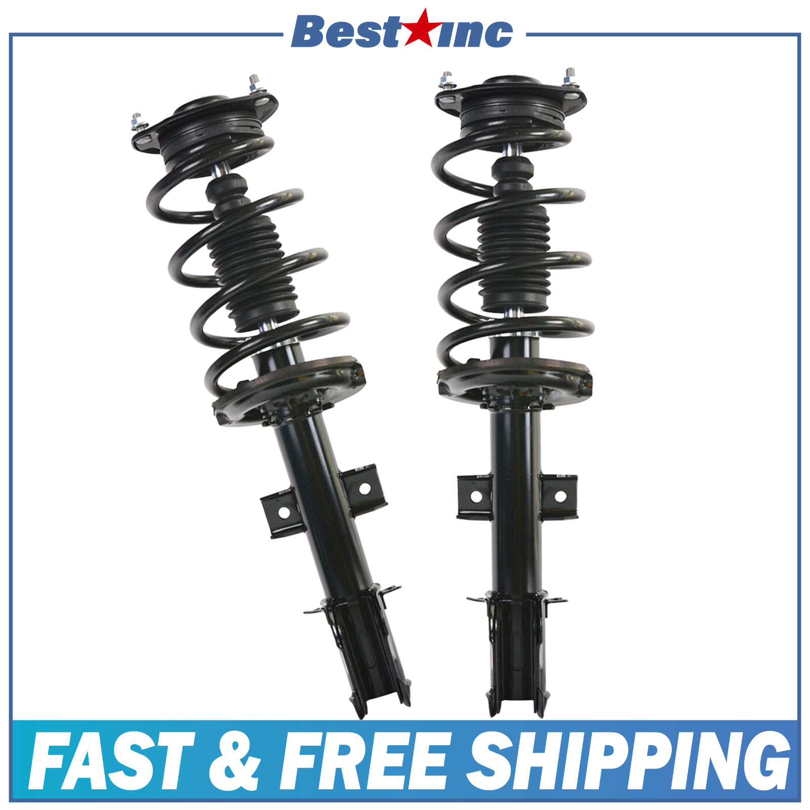 Front Pair (2) Complete Strut Assembly for 2010 2011 2012 Hyundai Santa FE