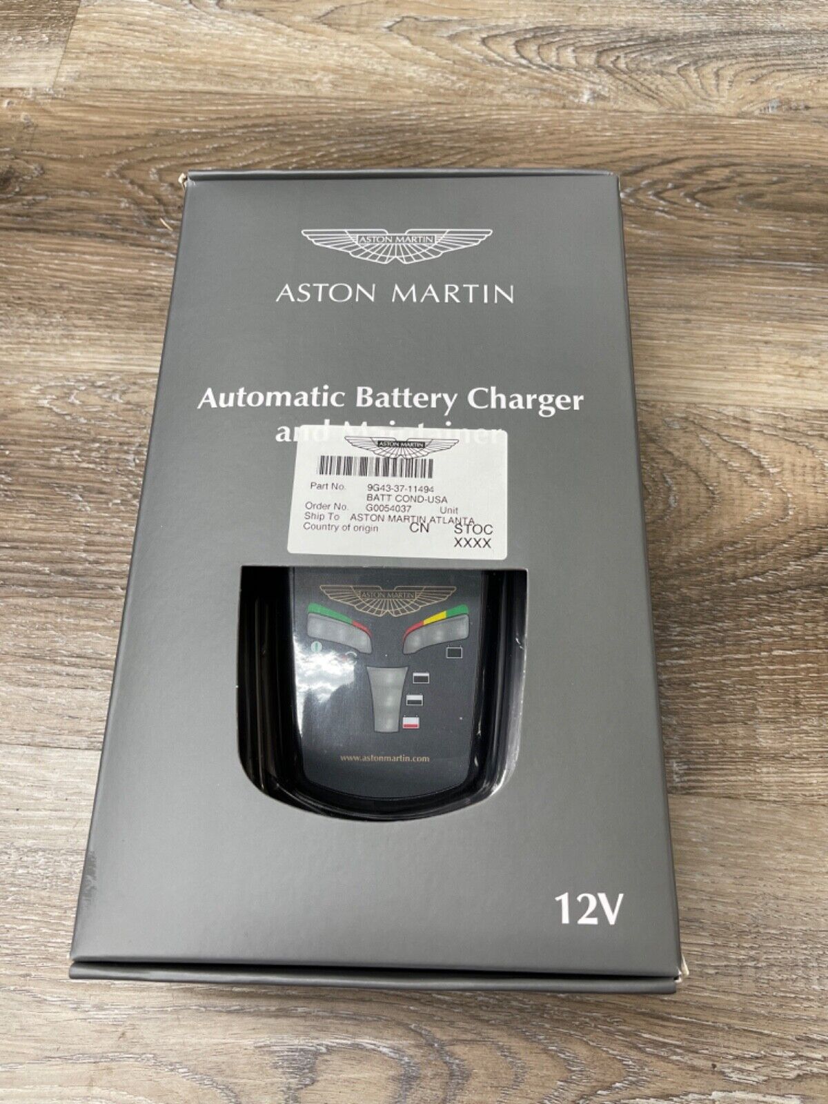 New Aston Martin Automatic Battery Charger & Maintainer - U.S & Canada Spec