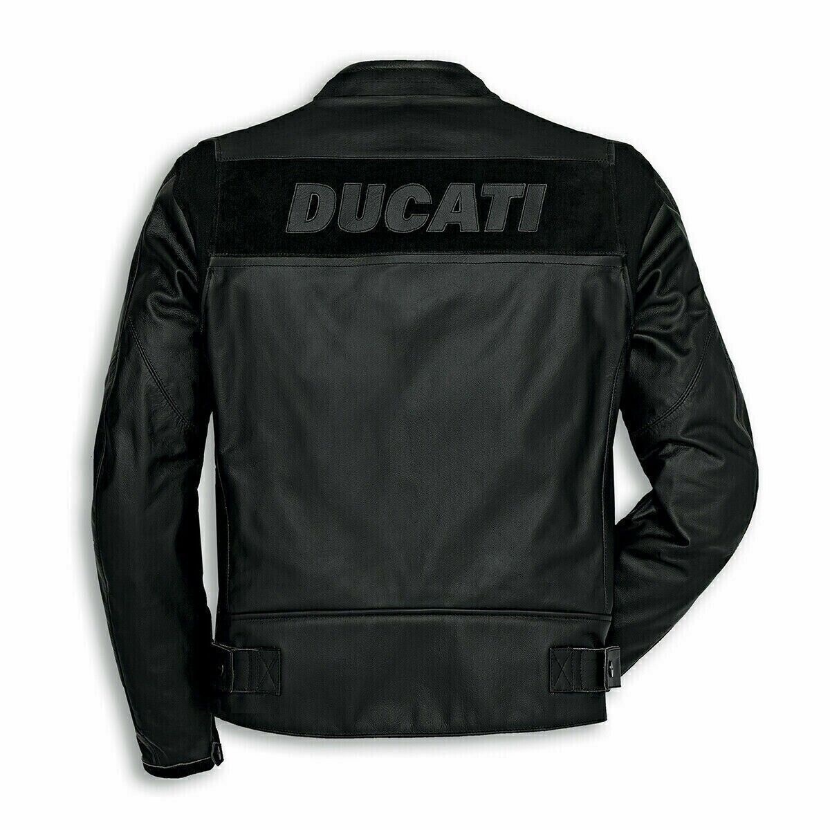 Ducati Bikers Racing Jacket Motorbike Jacket Cowhide Leather Motorcycle Jacket