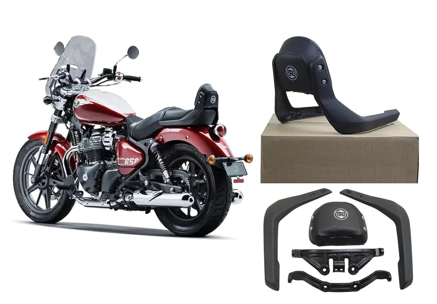 BACKREST WITH PAD Fit For Royal Enfield Super Meteor 650