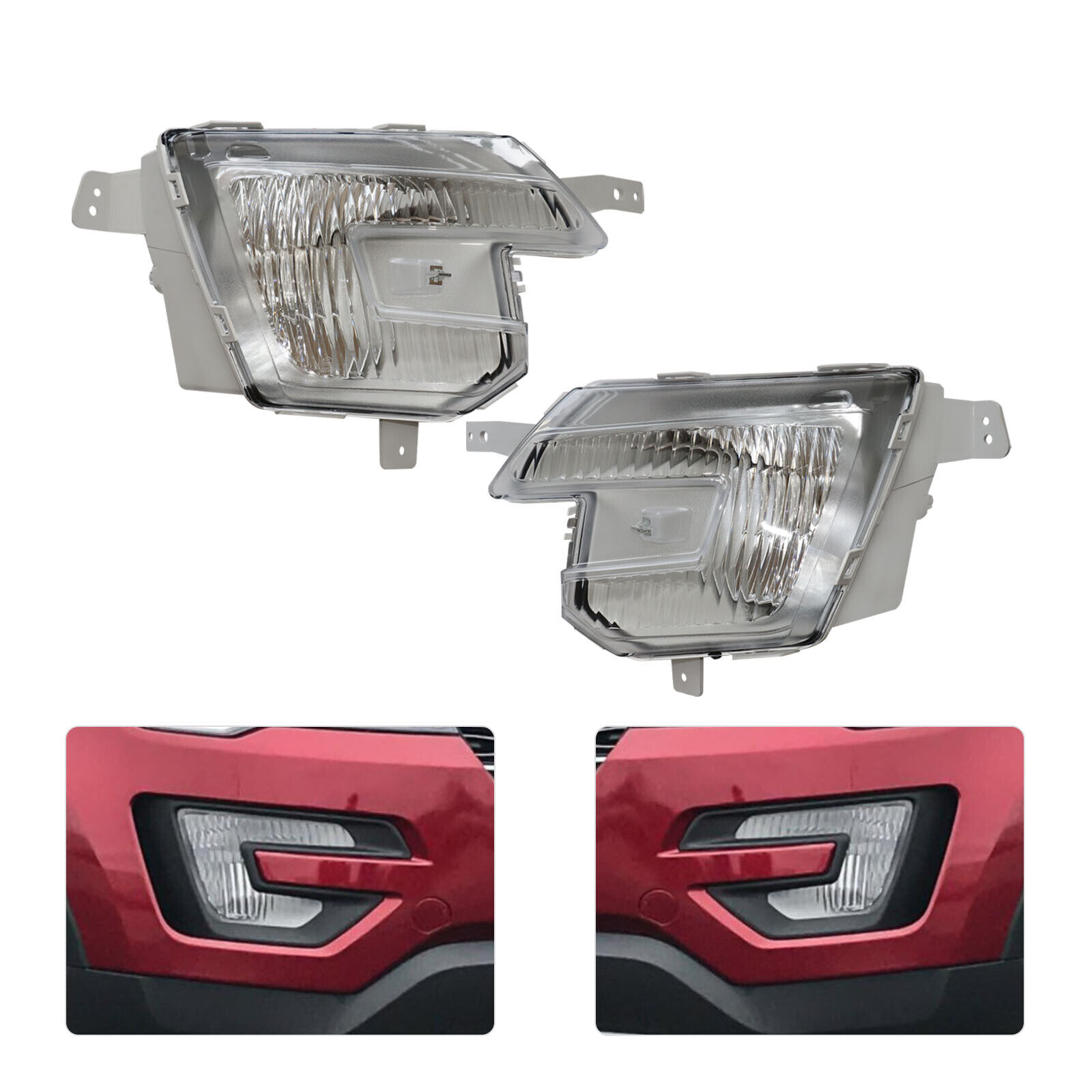 For Ford Explorer 2016-2018 Front Bumper Driving Fog Lights Lamps Pair LH RH USA