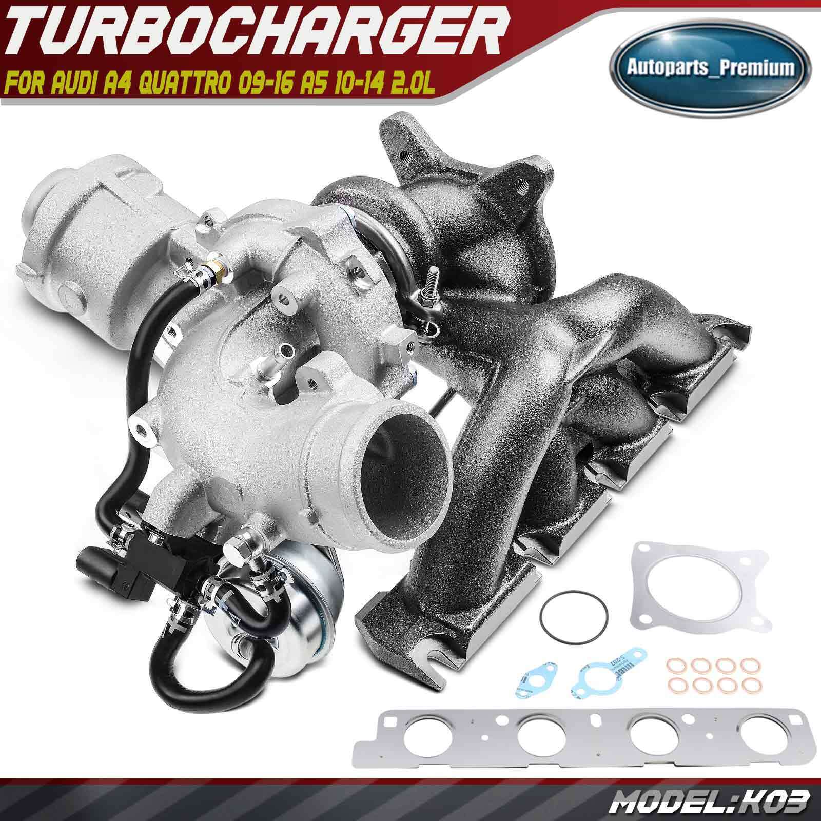 Turbo Turbocharger for Audi A4 Quattro 09-16 A5 10-14 A6 allroad 2.0L TFSI K03