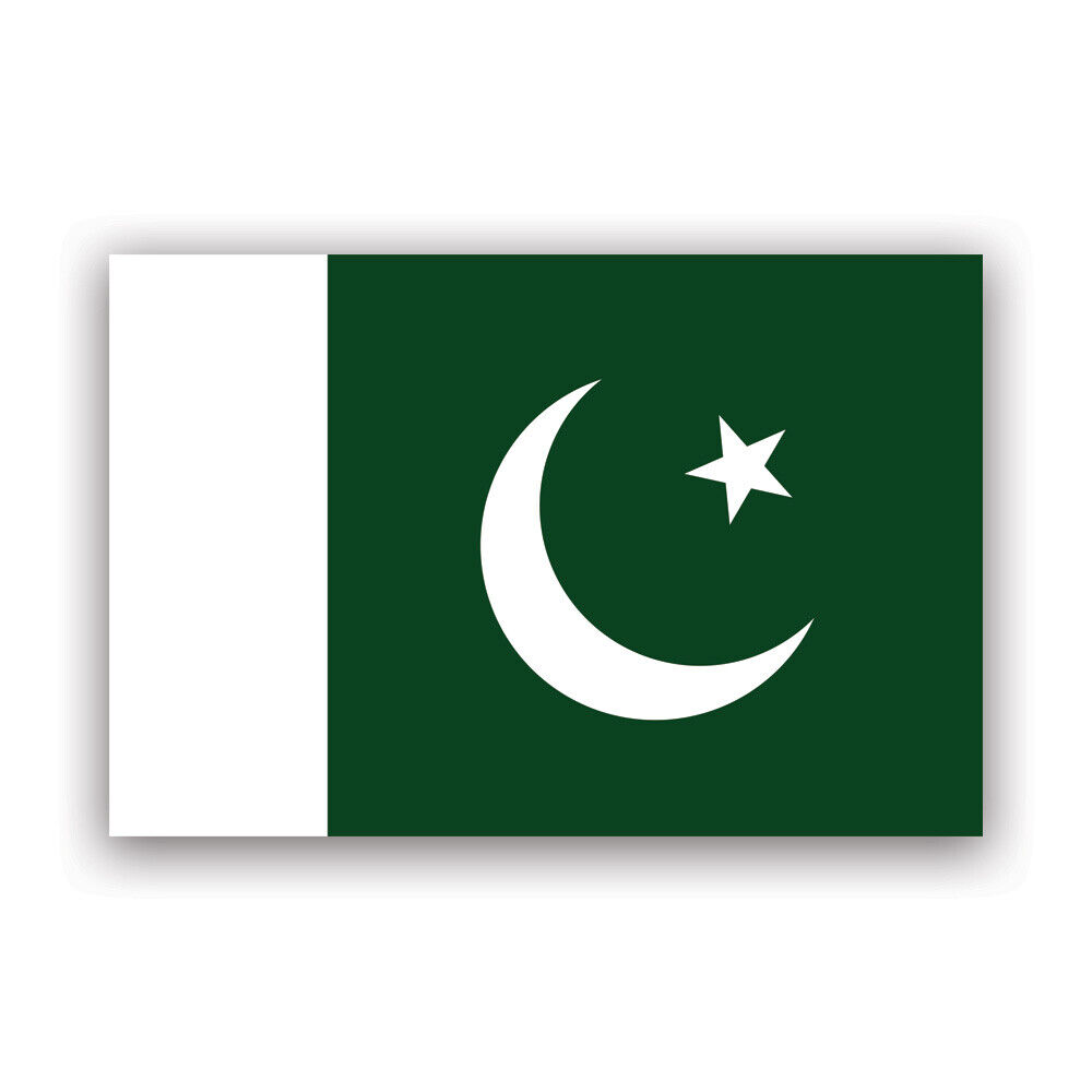 Pakistani Flag Sticker Decal - Weatherproof - pakistan pak pk