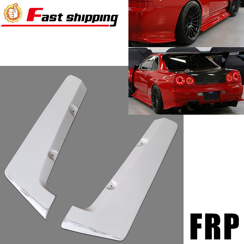 For 1998-2002 Nissan GT-R FRP White Rear Bumper Lip Spoiler Splitter Diffuser