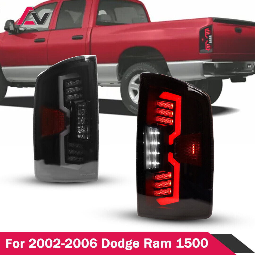 Sequential Tail Lights For 2003-2006 Dodge Ram 2500 3500 LED Smoke Brake Lamps