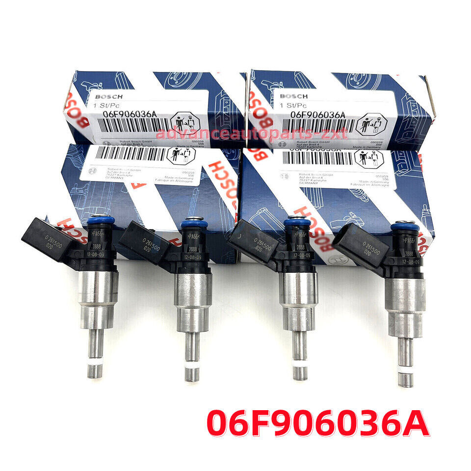 4pcs Fuel Injectors 06F906036A For 2005-2009 Audi A3 4 TT VW GTI Jetta 2.0L I4
