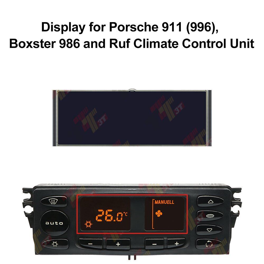 Display for Porsche 911 (996) Boxster 986 Heater A/C Temperature Climate Control