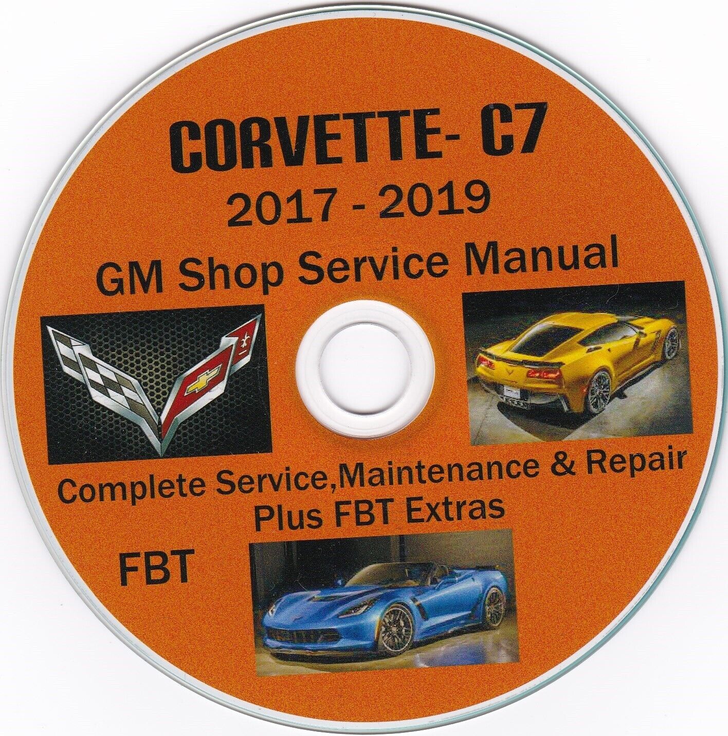 Chevrolet Corvette C7 2017-2019 Factory Repair Manual PLUS FBT Extras 