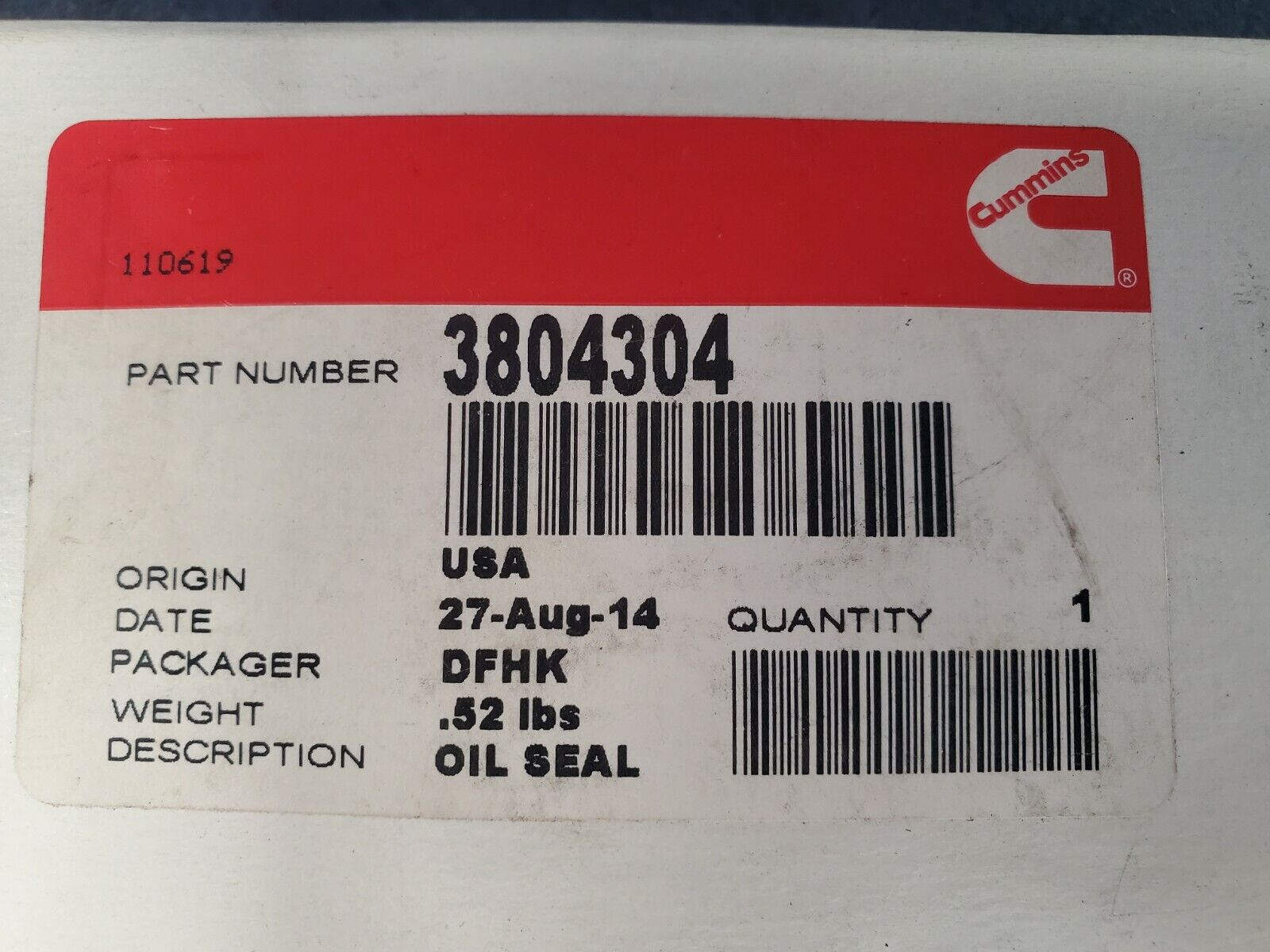 3804304 Cummins Oil Seal Kit