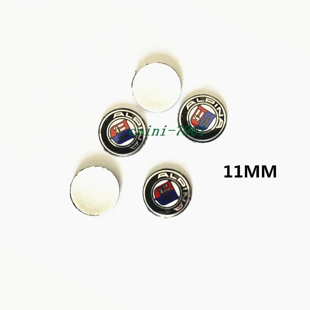 5PCS For ALPINA 11mm Car Key Decoration Emblem 3D Aluminum Badge Stickers Sport