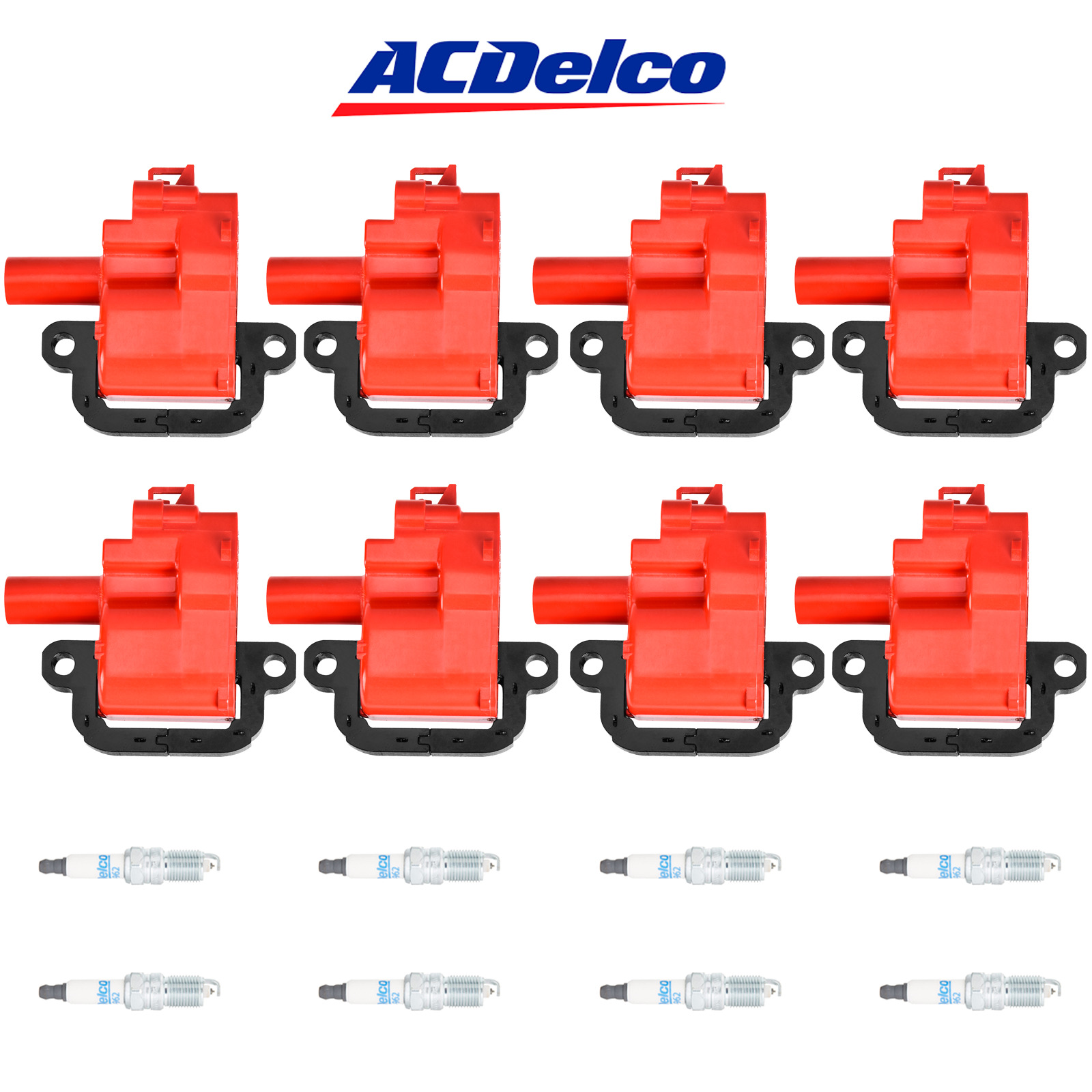 ACDELCO Double Platinum Spark Plug + Performance Ignition Coil For 98-04 Pontiac