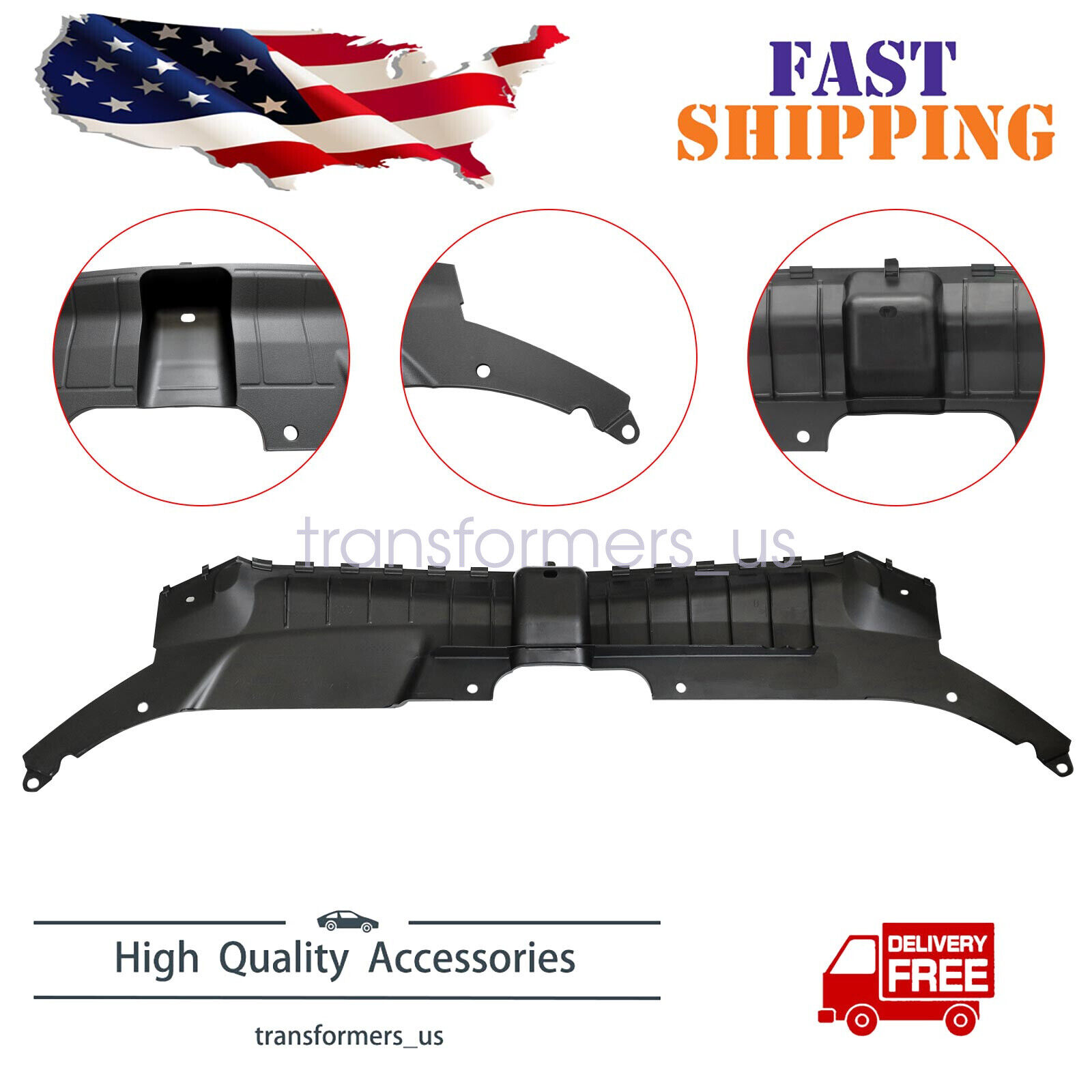 New Grille Radiator Support-Top Cover Panel Fit 2013-2017 Audi Q5 8R0807081A US