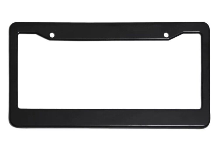 ABS Black Plastic License Plate Frame Tag Cover for Car SUV Van Truck