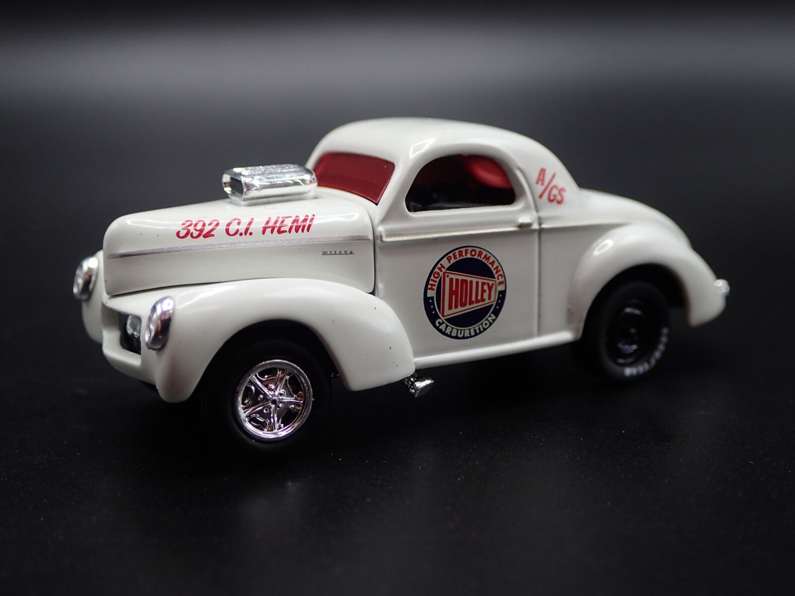 1941 41 WILLYS COUPE GASSERS HOLLEY RARE 1:64 SCALE DIORAMA DIECAST MODEL CAR