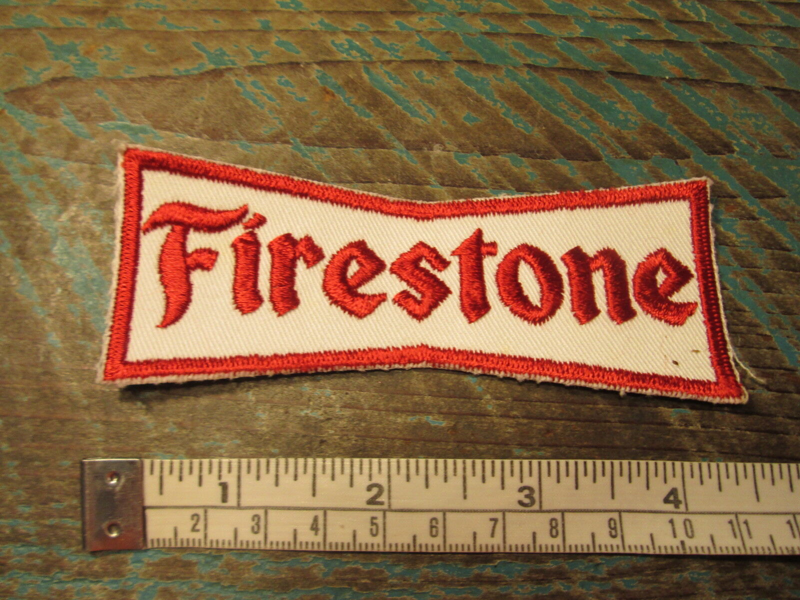 VINTAGE STYLE FIRESTONE RUBBER COMPANY RACING PATCH TIRE ALMS SCCA F1 CAN AM GT