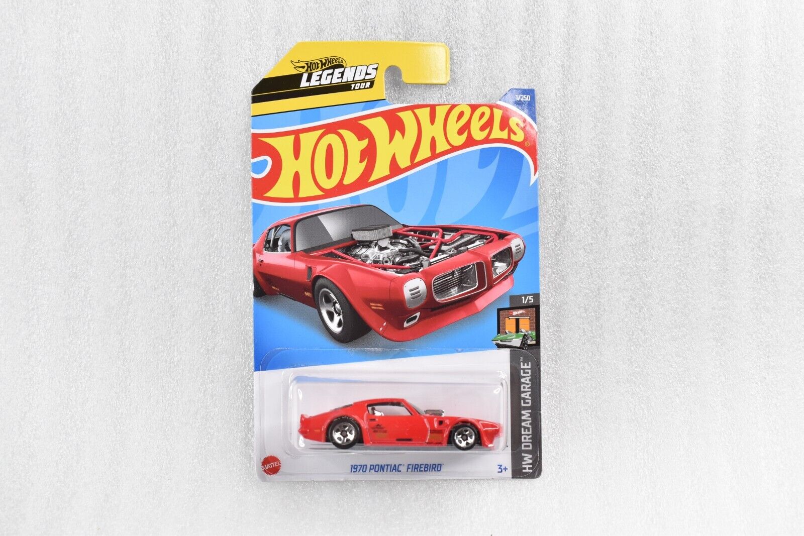 2022 Hot Wheels Legends RED 1970 Pontiac FIREBIRD 1/250 HW Dream Garage 1/5
