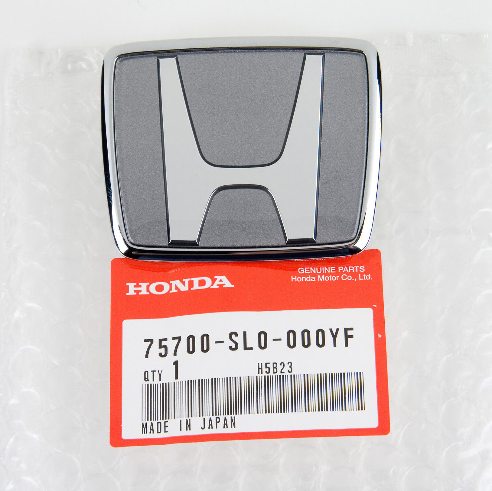 NEW Authentic JDM Honda NSX R77 91-01 Front Emblem 75700-SL0-000YF Silver/Gray