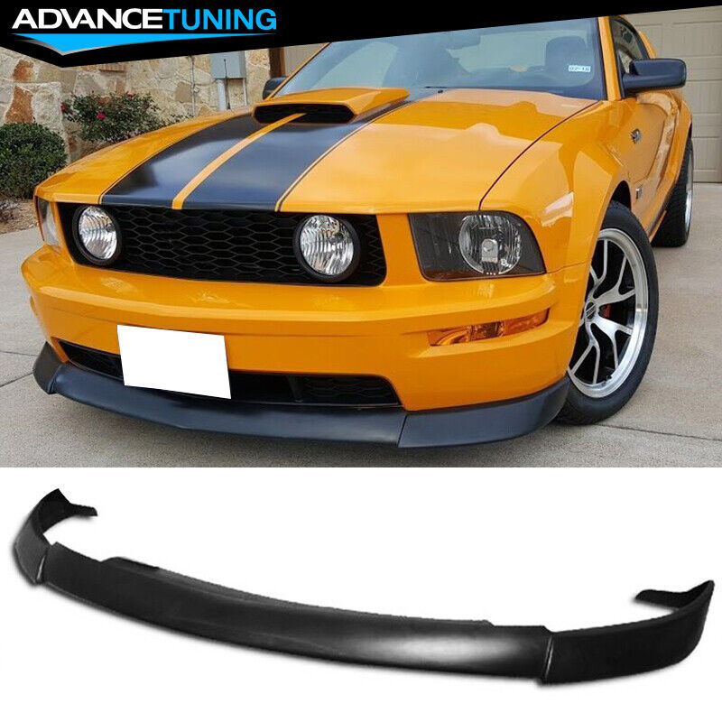 Fits 05-09 Ford Mustang V8 CV2 Style Unpainted Front Bumper Lip Chin Spoiler PU