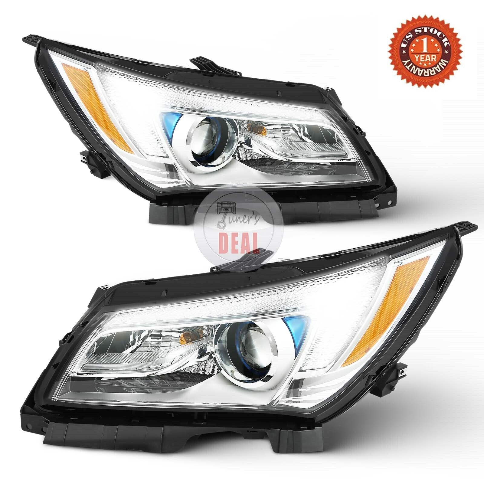 For 2014-2016 Buick LaCrosse Projector Headlights Halogen W/LED DRL Left+Right