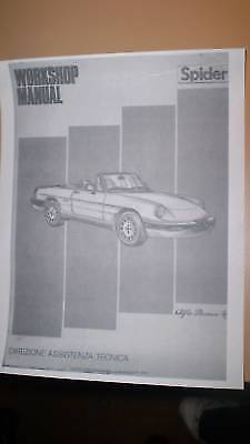  Alfa Romeo Spider Work Shop Manual 91-94 - PDF Version 