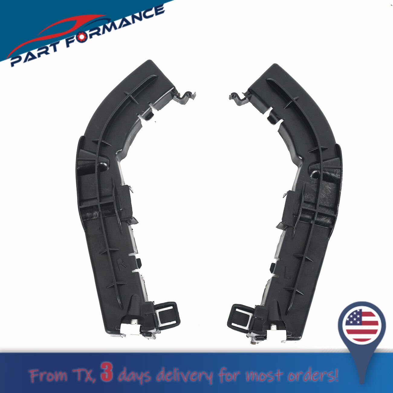 Left And Right Front Bumper Support Brackets FOR DODGE CHALLENGER