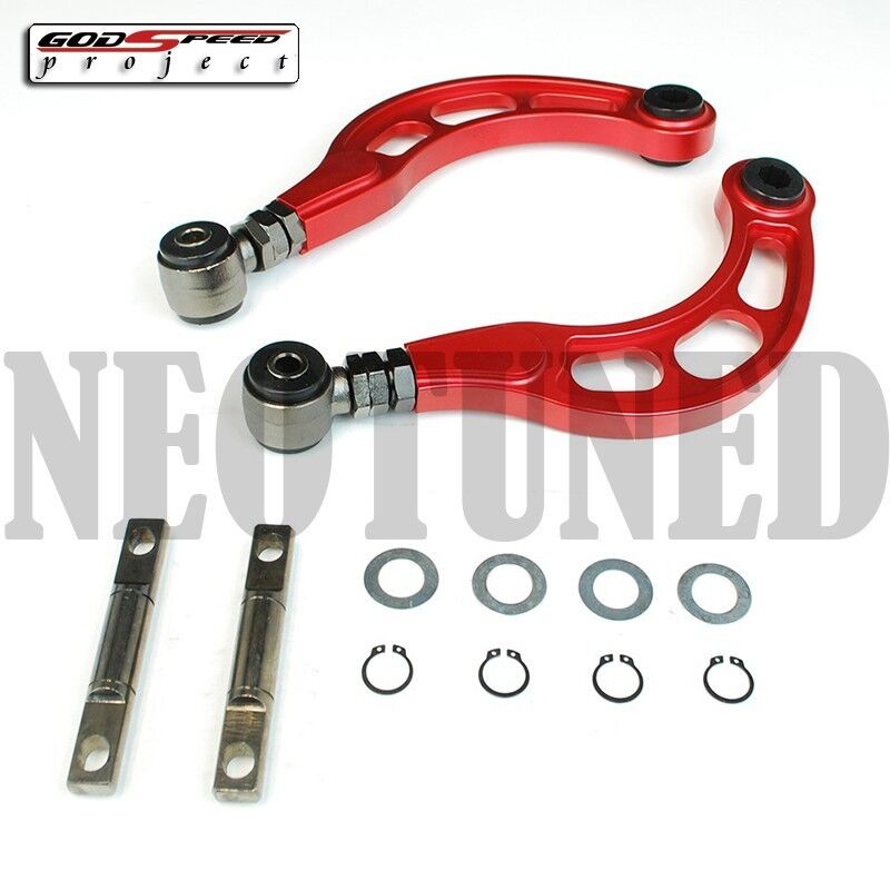 GODSPEED GEN2 FOR 2006-2015 CIVIC ALL REAR ADJUSTABLE CAMBER ARM KIT RED FA FG