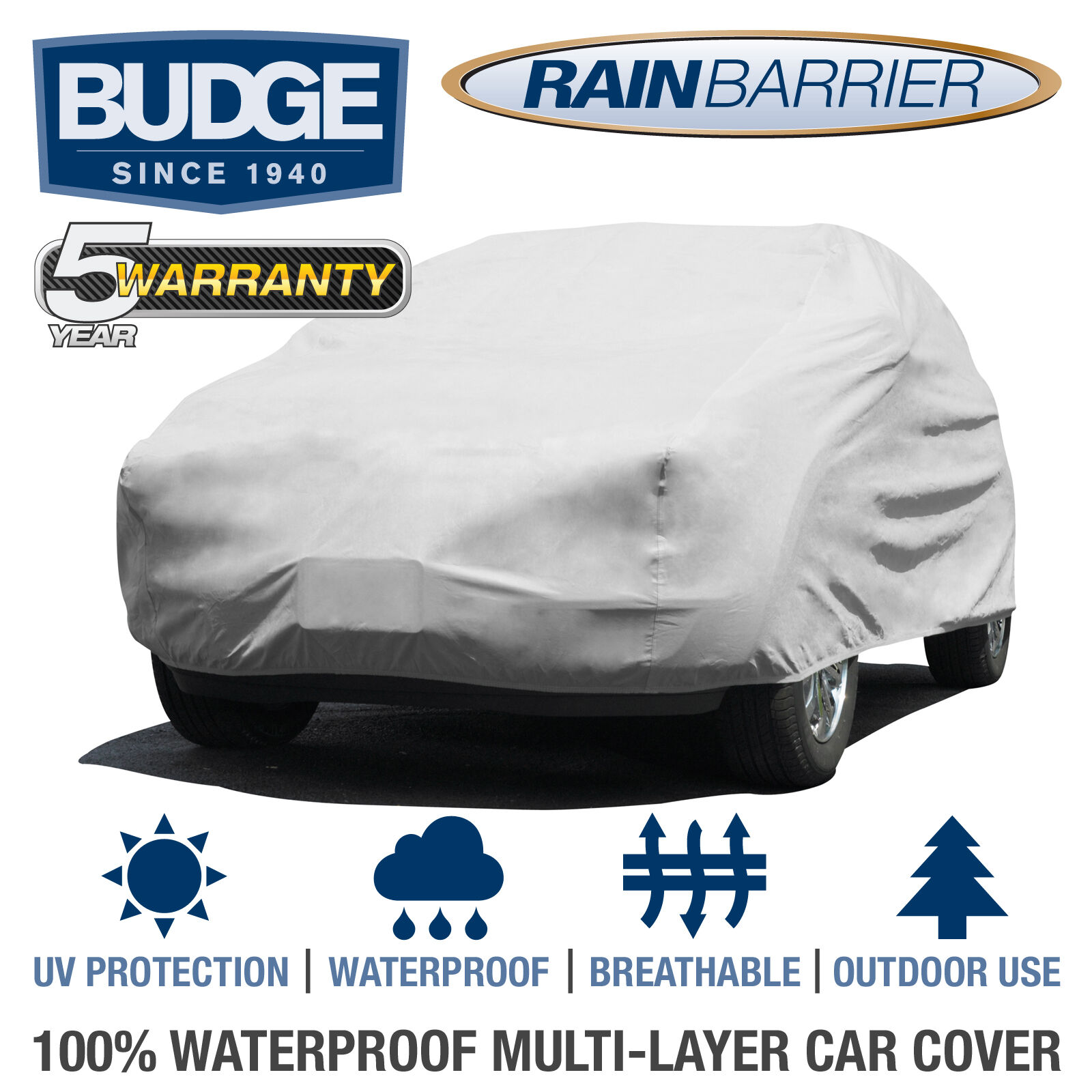 Budge Rain Barrier SUV Cover Fits Land Rover Range Rover 2006 | Waterproof