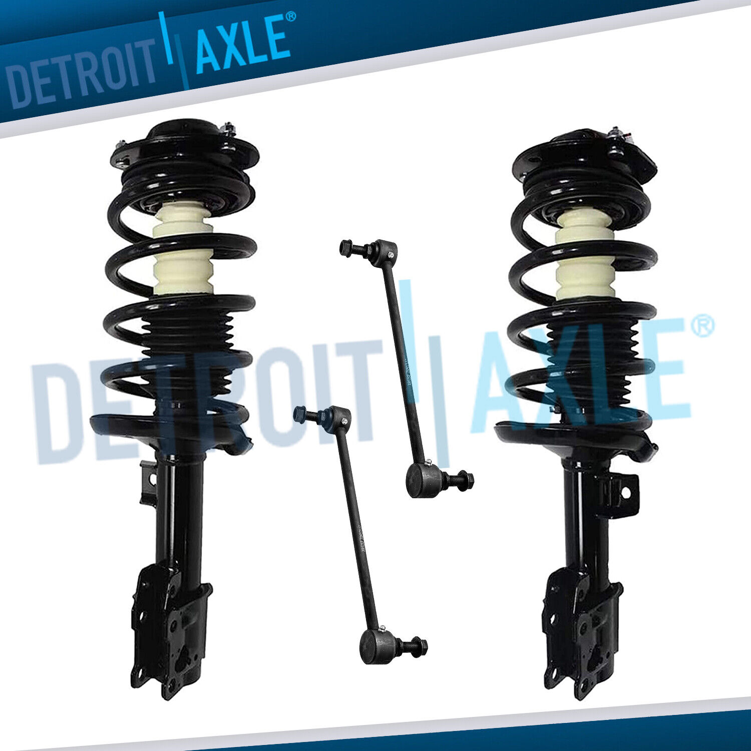 Front Struts + Sway Bars for Chevy Malibu Pontiac G6 Struts Coil Spring Assembly