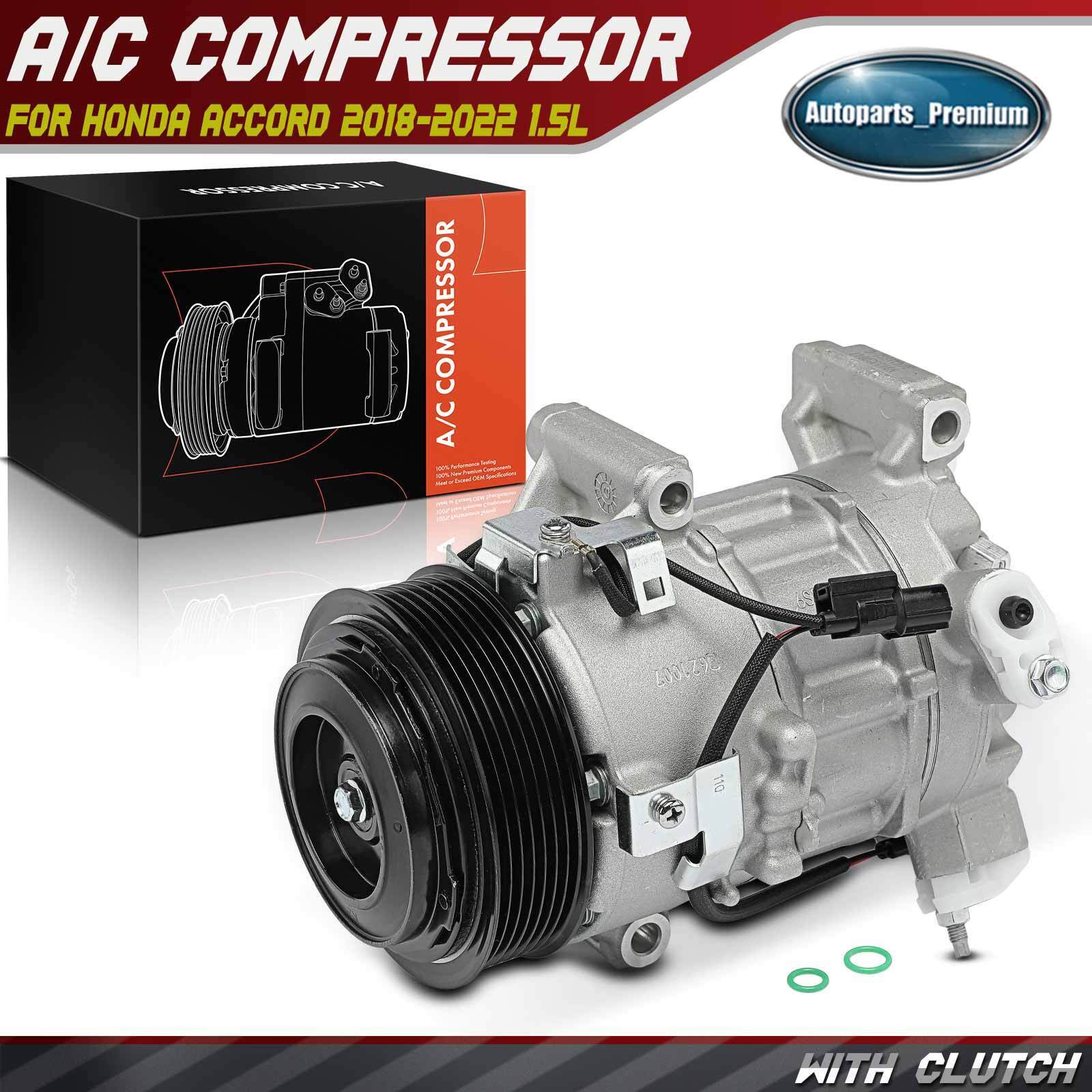 New A/C Compressor w/ Clutch for Honda Accord 2018 2019 2020 2021 2022 L4 1.5L