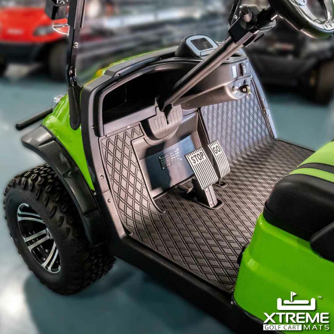 Xtreme Mats ICON/Advanced EV EV1 Golf Cart Mat Full Coverage Floor Liner - BLACK