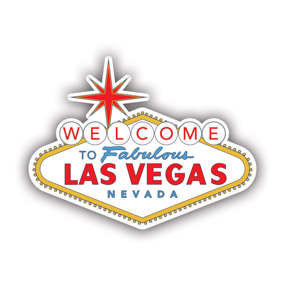 Welcome to Fabulous Las Vegas Sign Sticker Decal - Weatherproof - nevada viva