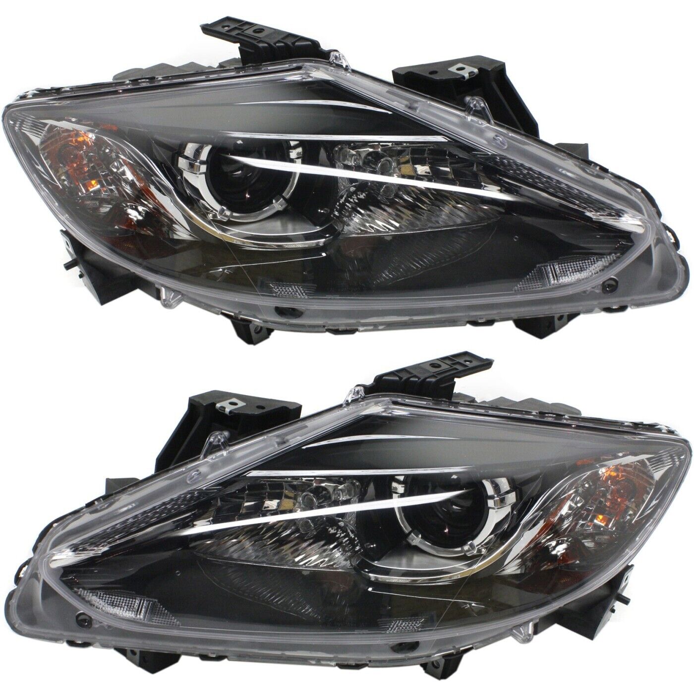 Headlight Assembly Set For 2013 2014 2015 Mazda CX-9 Left Right 4 Door With Bulb