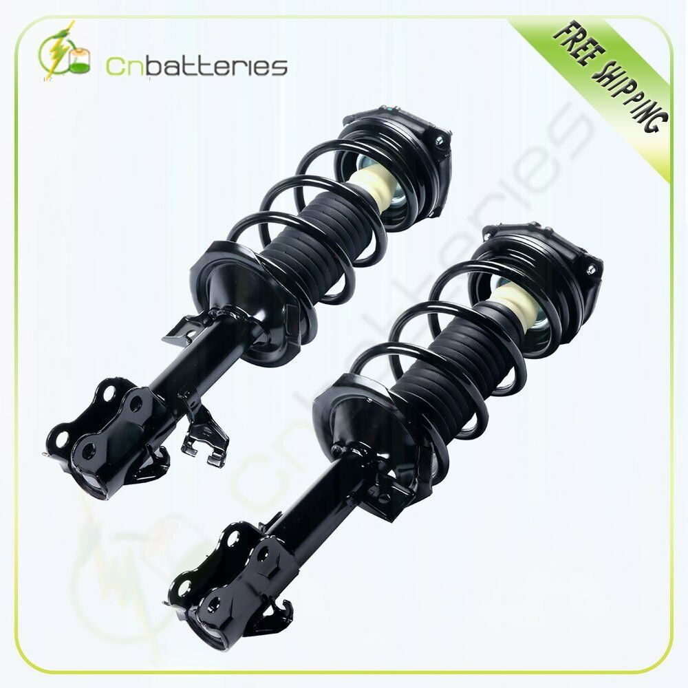 For 2007-12 Nissan Versa Front Pair Complete Struts Gas Shocks Springs Mounts x2