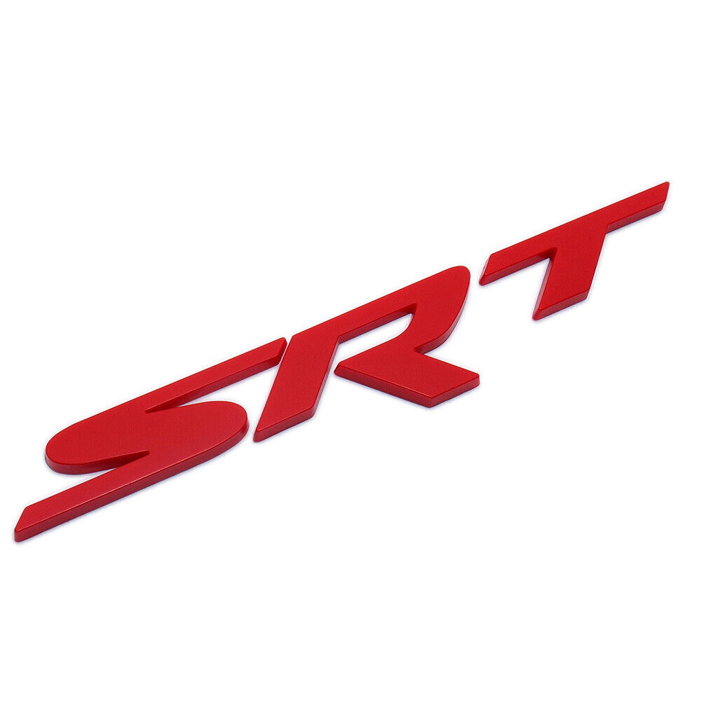 15-18 Jeep Grand Cherokee Red SRT Logo Emblem Nameplate Badge Mopar