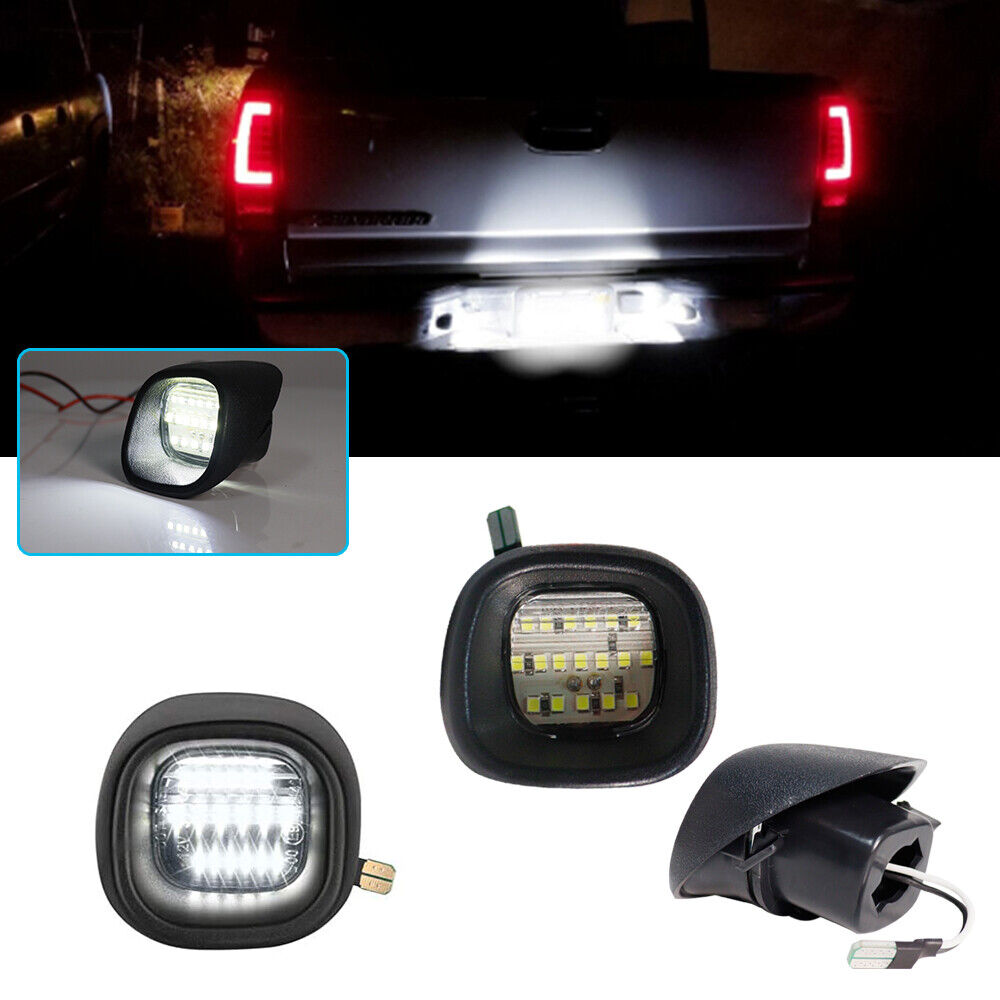 White LED License Plate Number Tag Lights For Chevy Blazer S10 GMC Sonoma Jimmy