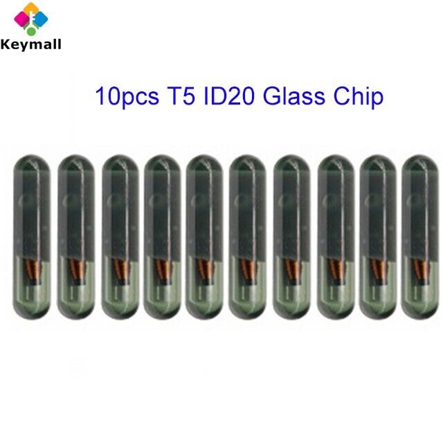 10pcs T5 ID20 (PT05) Glass Transponder Ignition key Chip