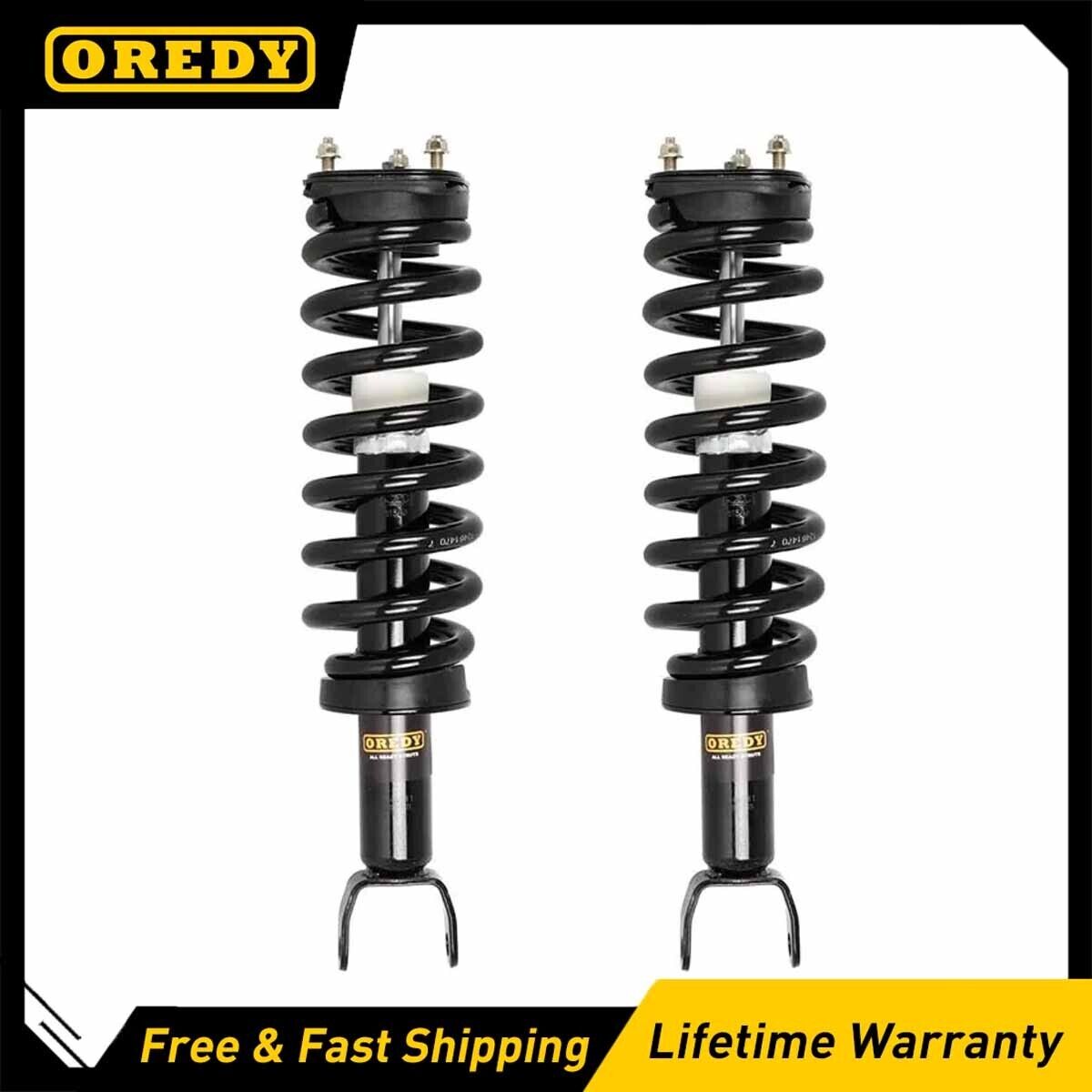 Pair Front Struts w/ Coil Spring Assembly for 2006 2007 2008 Dodge Ram 1500 4WD
