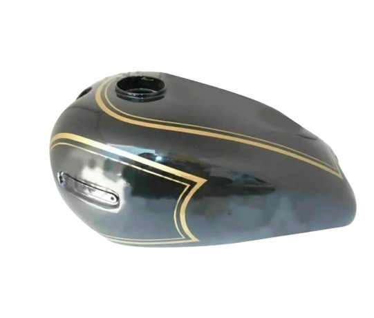 Suitable for Ariel VB Black Painted With Golden Lining Petrol Tank