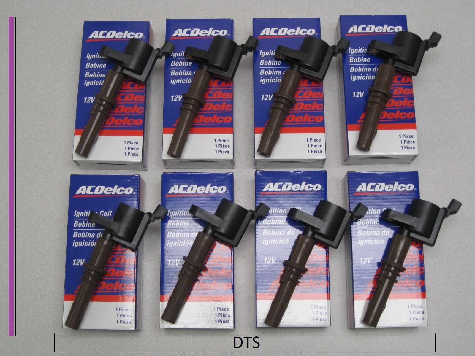 New A/C Delco SET of EIGHT  Ignition Coils 19334346/DG521 for Ford Applications