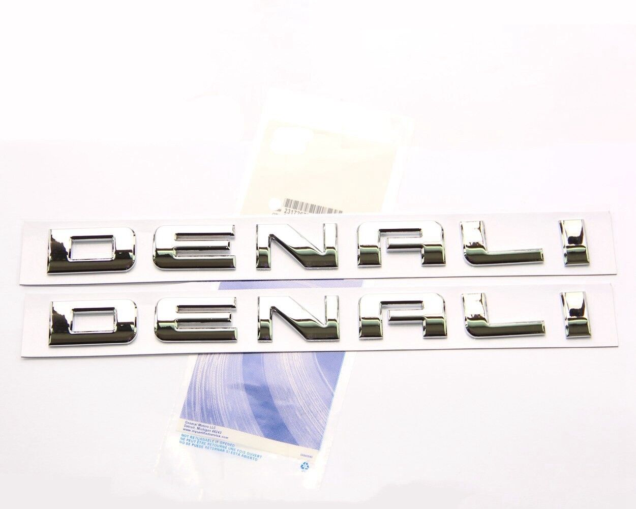 2pcs GMC Acadia Chrome DENALI door EMBLEM Badge  Nameplate Sierra FU Yokon
