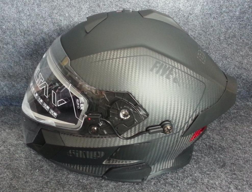 509 Delta V Carbon Ignite Snowmobile Helmet, Matte Black Ops - Large