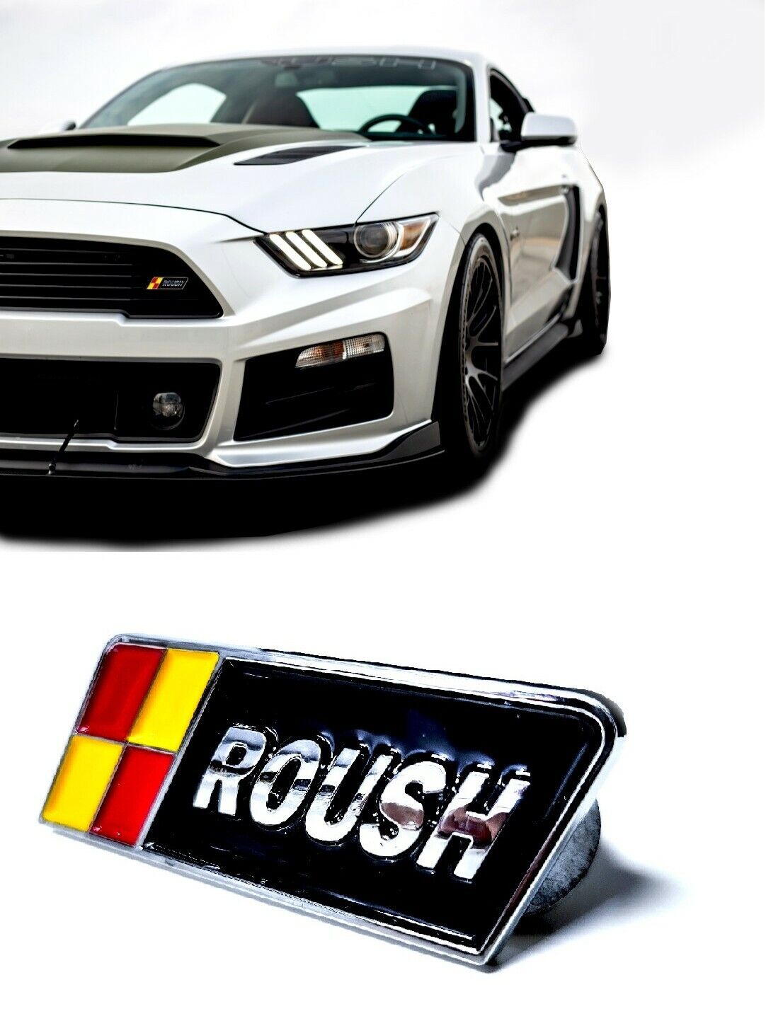 2017  Mustang Roush Badge P-51 Edition Style Grille Emblem Decal W/ Screws