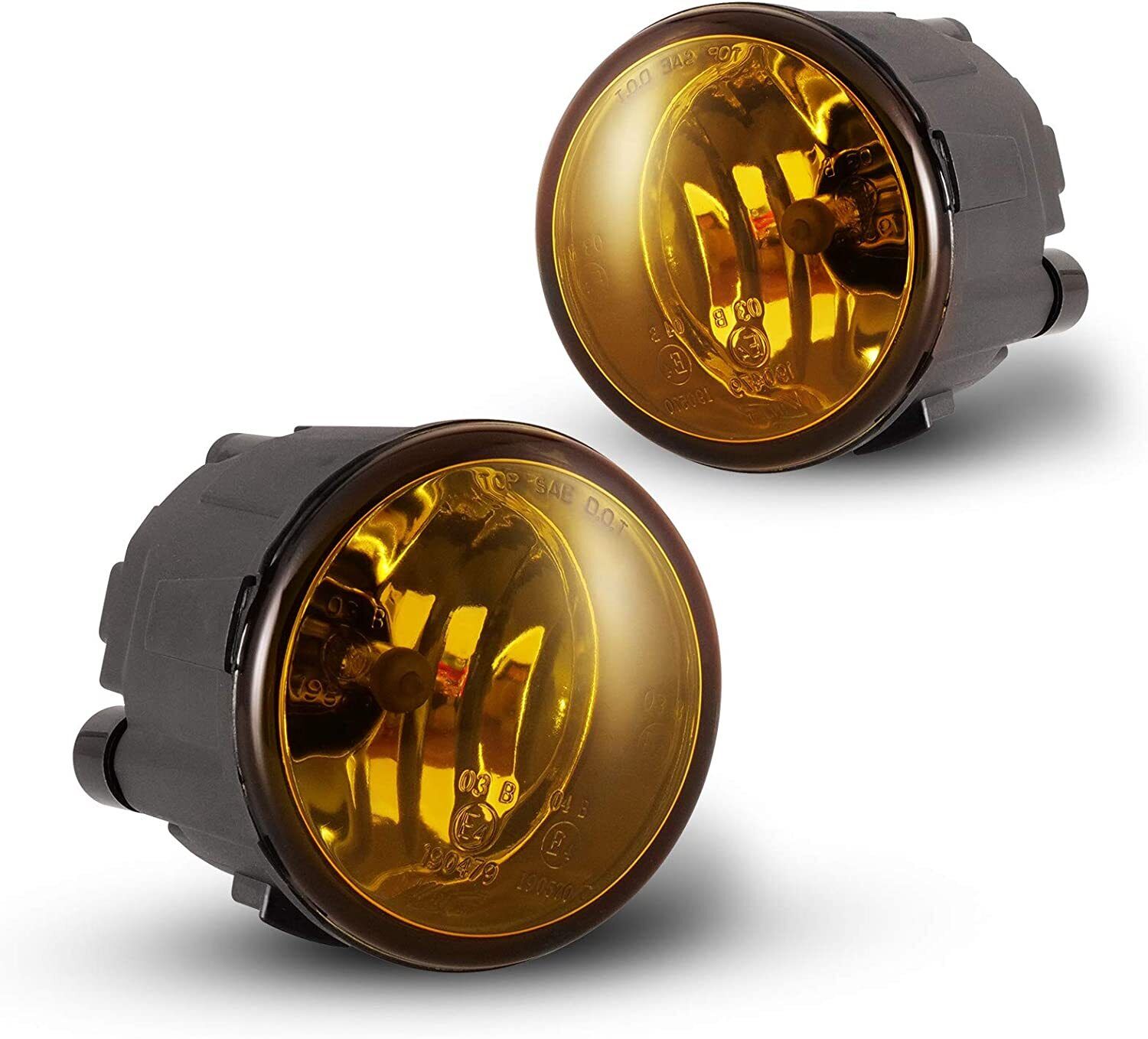 Fog Lights For 2011-2013 Nissan Rogue Factory Bumper Replacement Yellow Len Pair