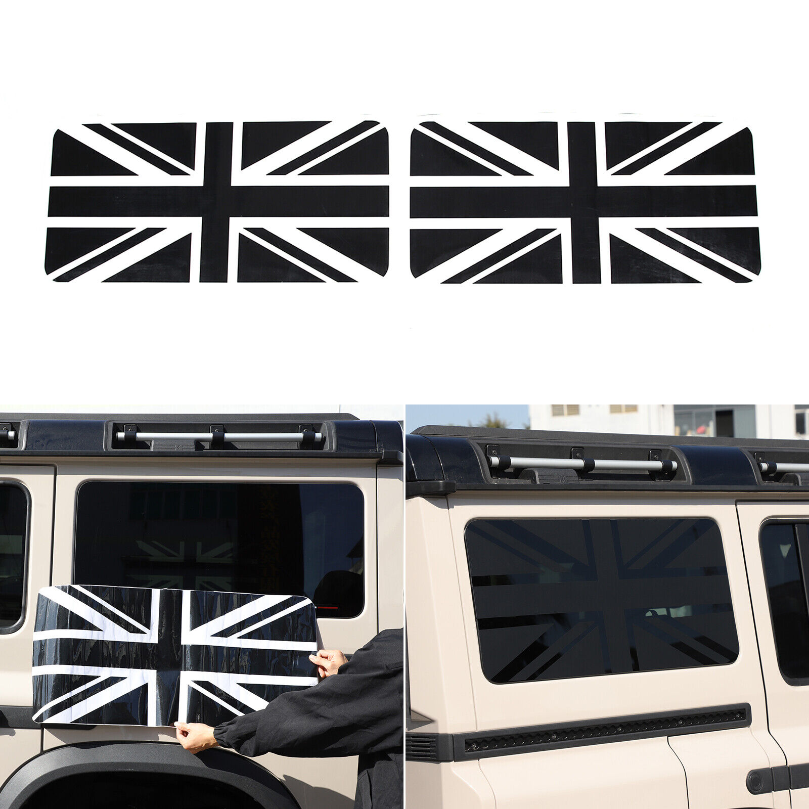 Car Rear Glass UK Flag Graphic Decal Vinyl Sticker For Ineos Grenadier