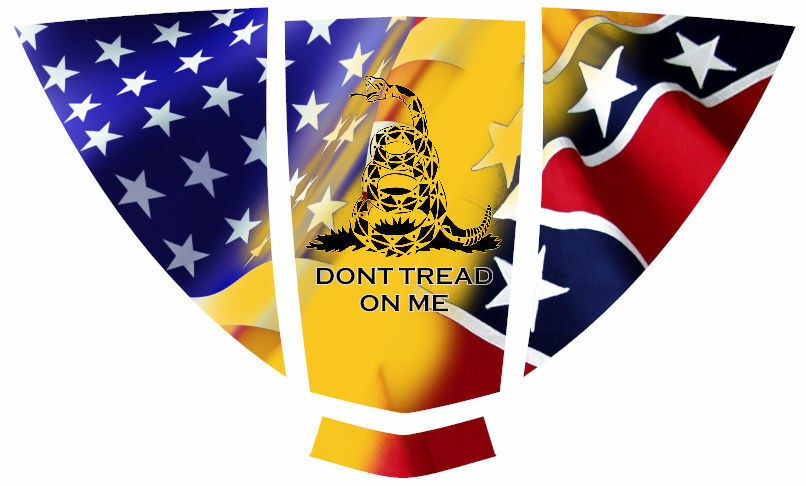 2013-PRESENT JOHN DEERE RSX HOOD DECAL GRAPHIC REFLECTIVE DONT TREAD ON ME FLAG
