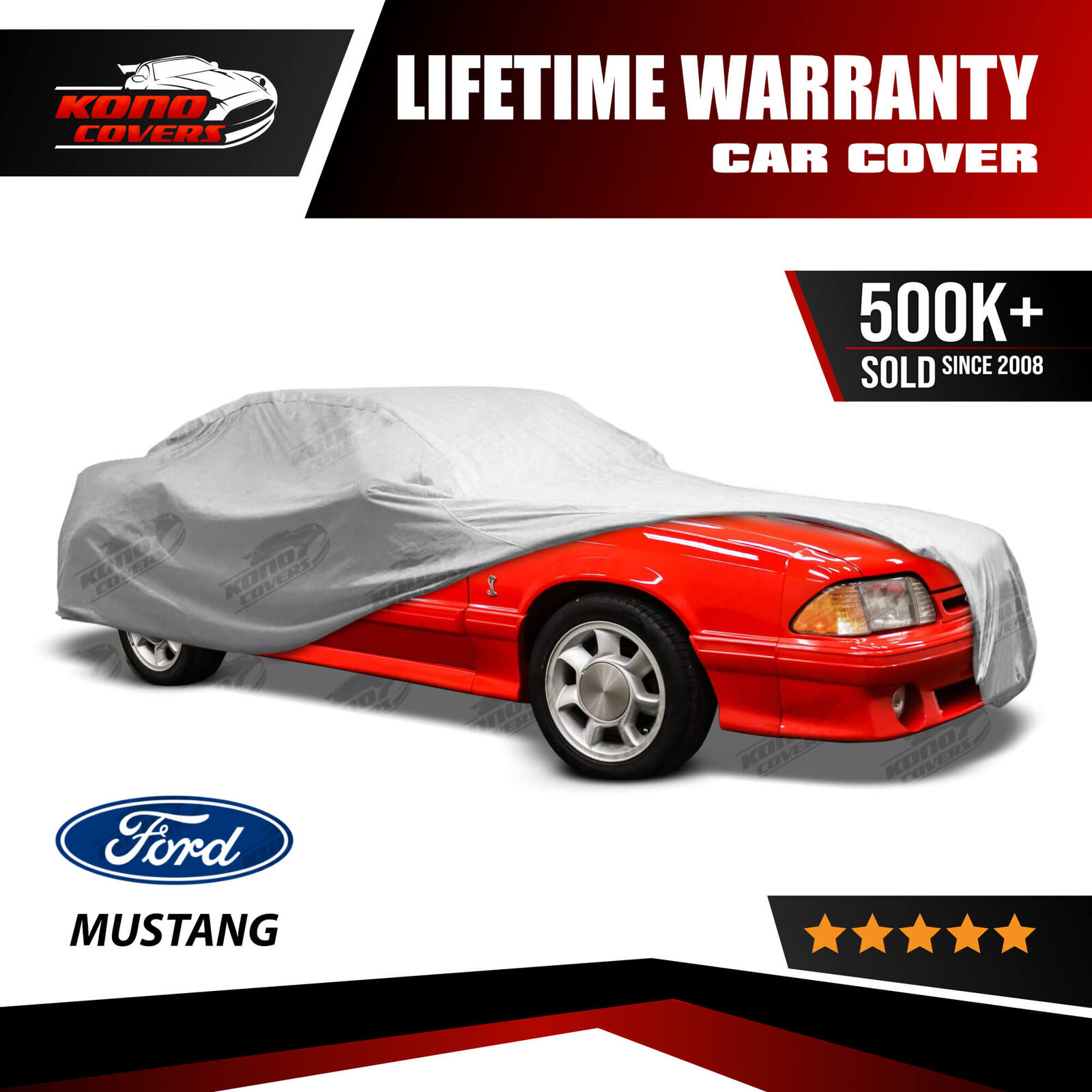 Ford Mustang Gt Cobra 5 Layer Car Cover 1985 1986 1987 1988 1989 1990 1991