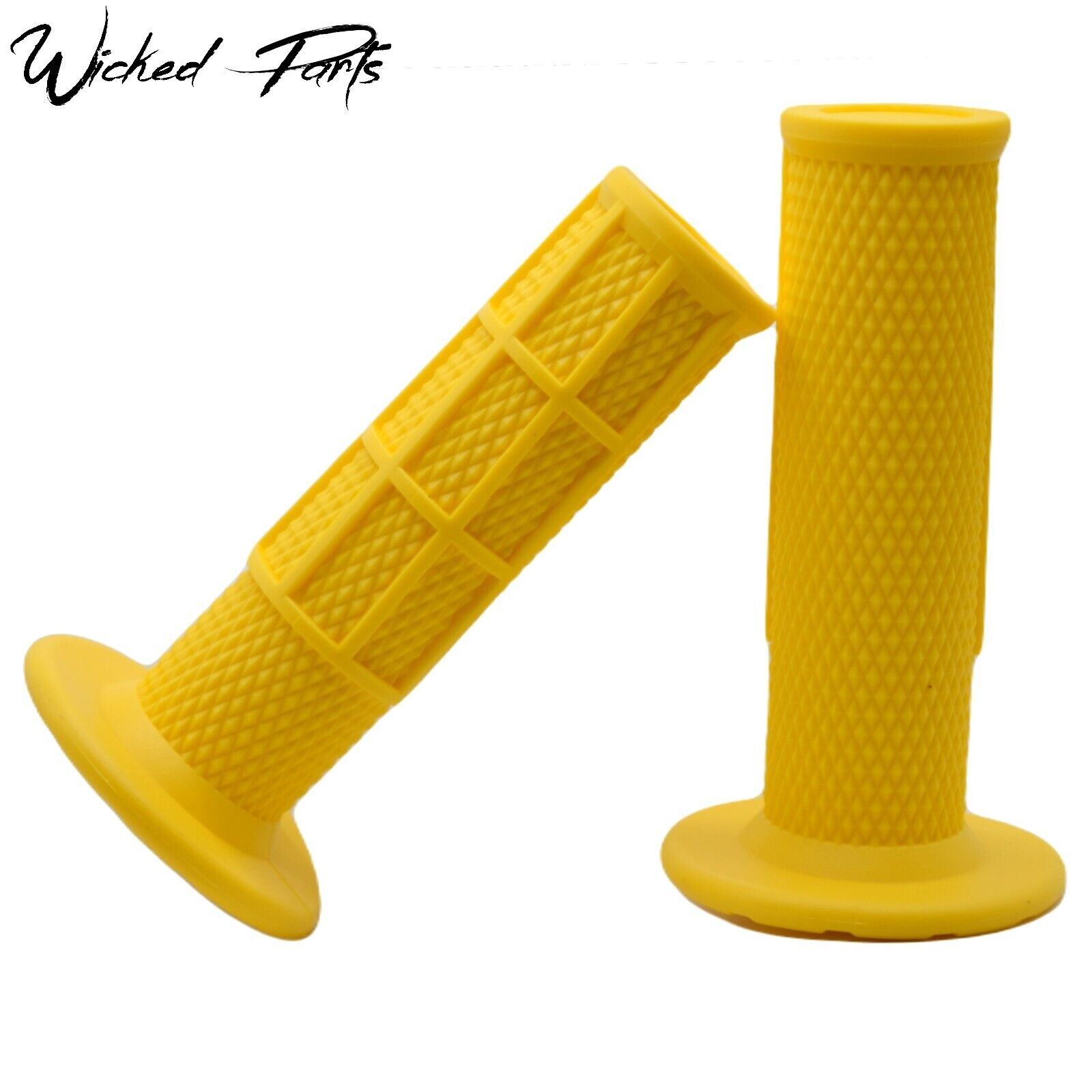 (8 Colors) Half Waffle - Soft Compound - Dirt Bike Motorcycle Grips 7/8\