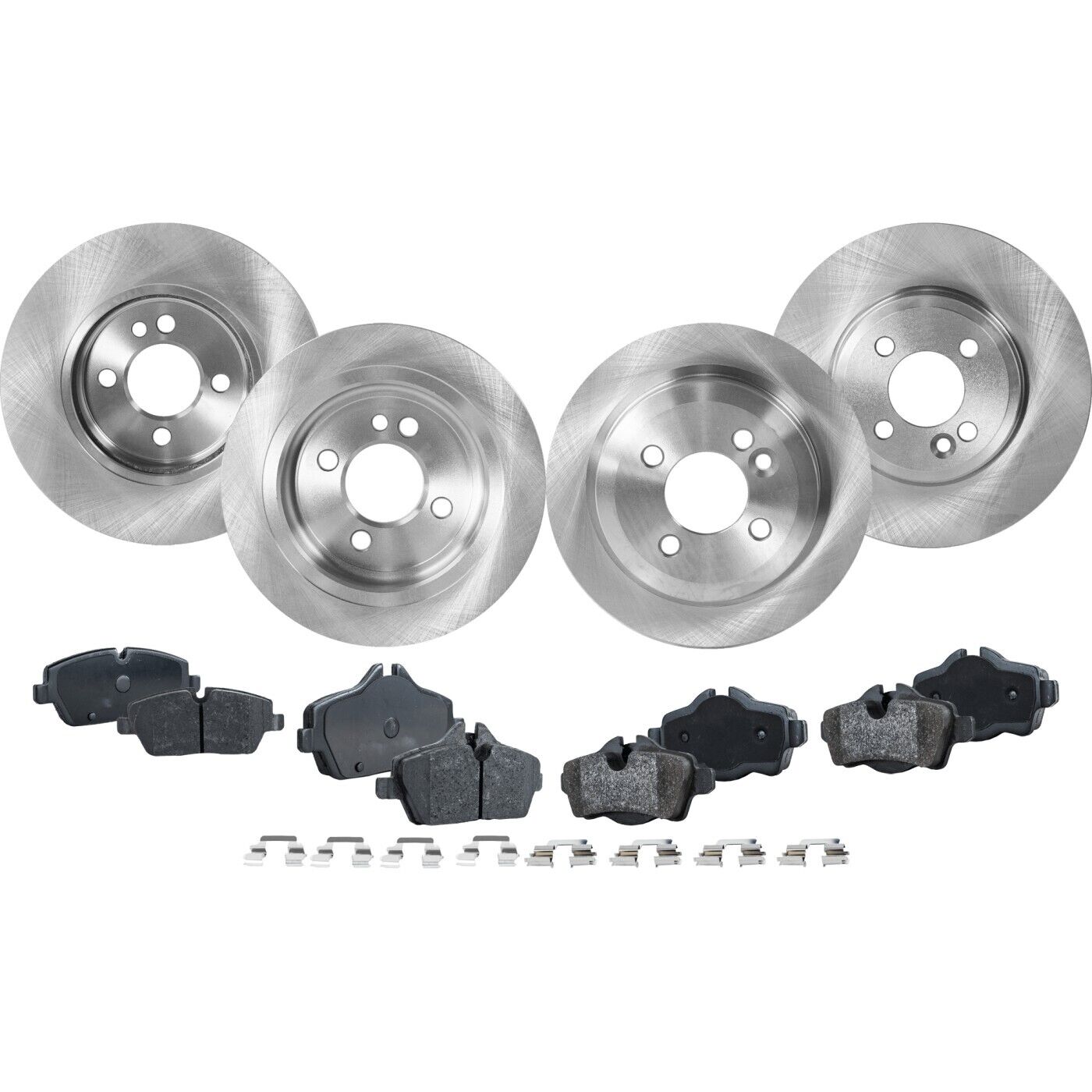 Front & Rear Brake Disc Rotors and Pads Kit For Mini Cooper 2007 2008 2009-2015